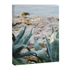 A few steps from the ocean | Fine art Croatia travel photography print | Coastal sea wall art Canvas Print