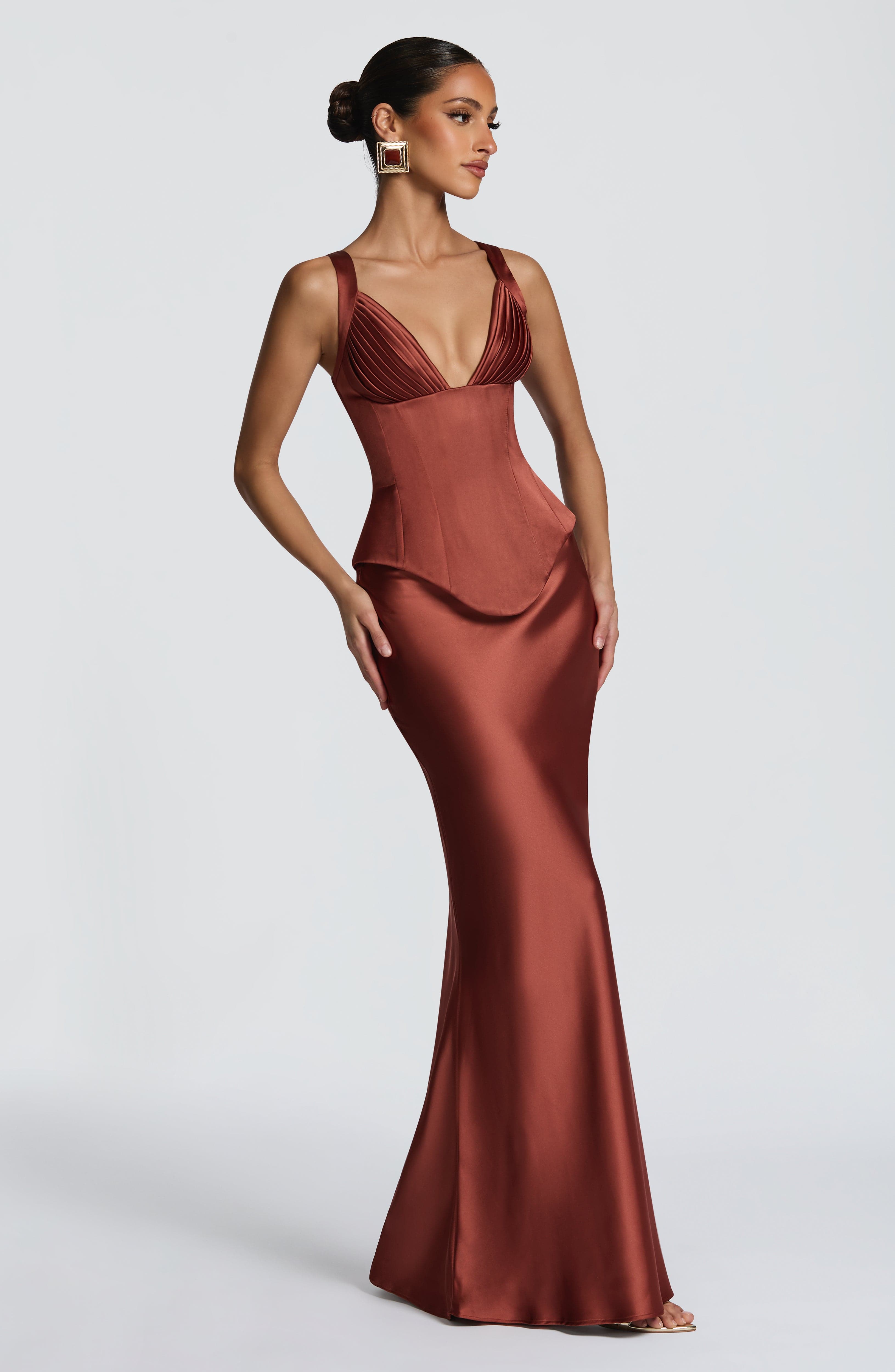 Rowan Corset - Rust