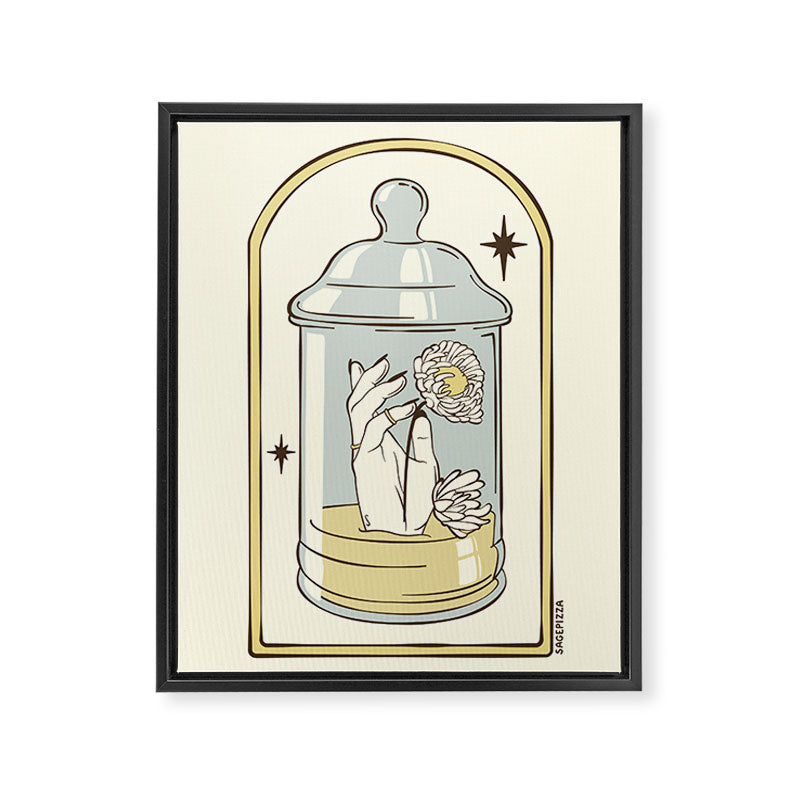 A FRESH START Framed Canvas Print