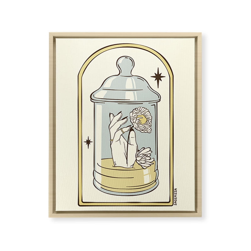 A FRESH START Framed Canvas Print