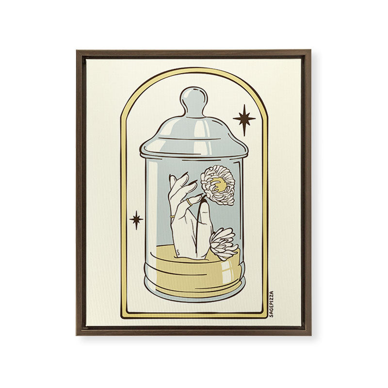 A FRESH START Framed Canvas Print