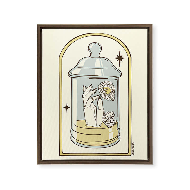 A FRESH START Framed Canvas Print
