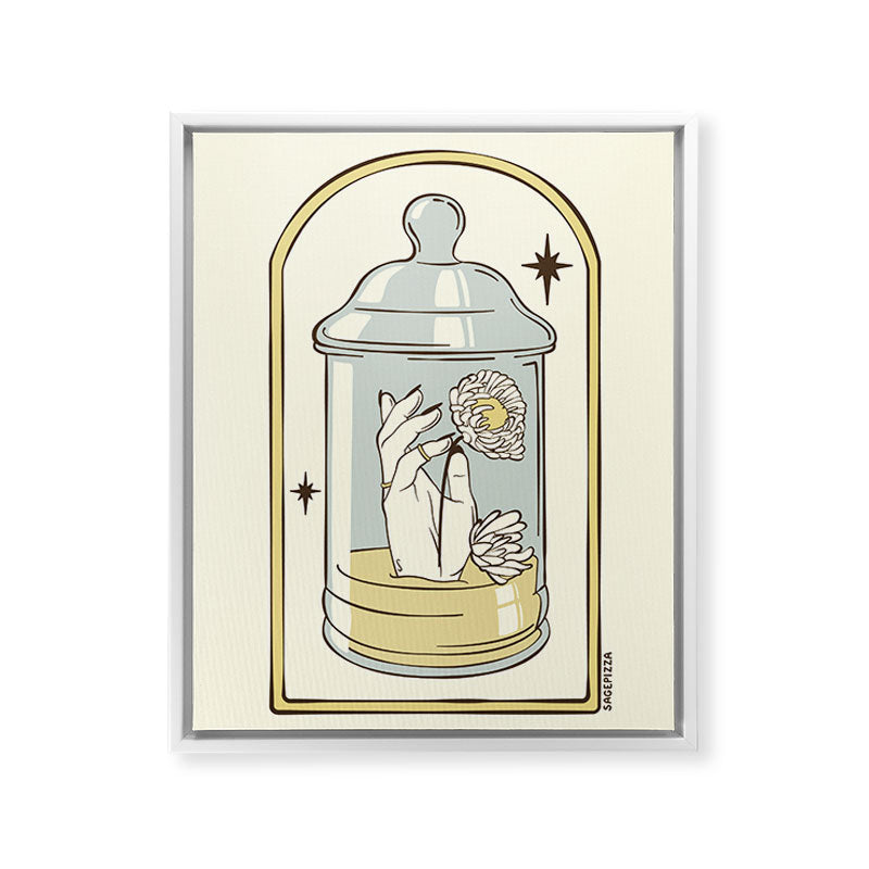 A FRESH START Framed Canvas Print