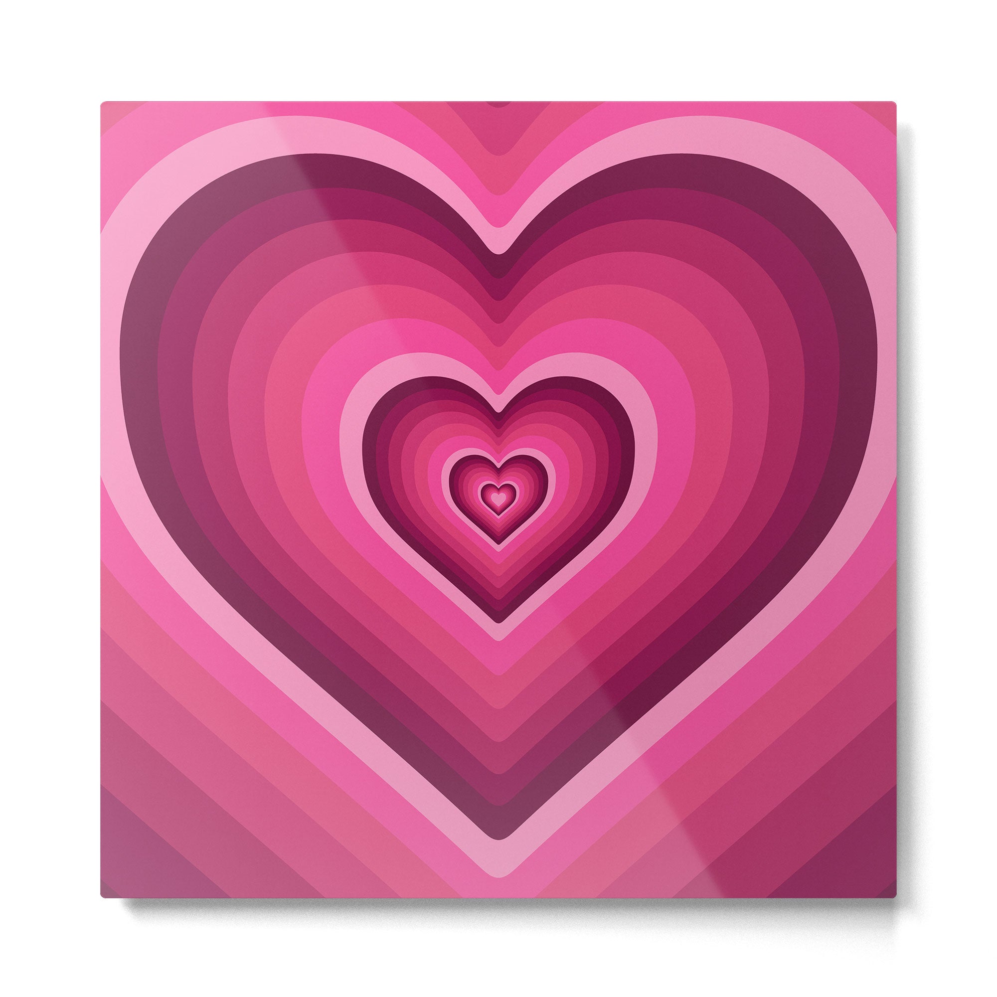 70's Heart Metal Print
