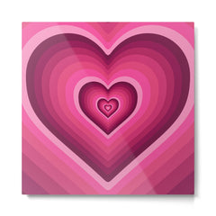 70's Heart Metal Print