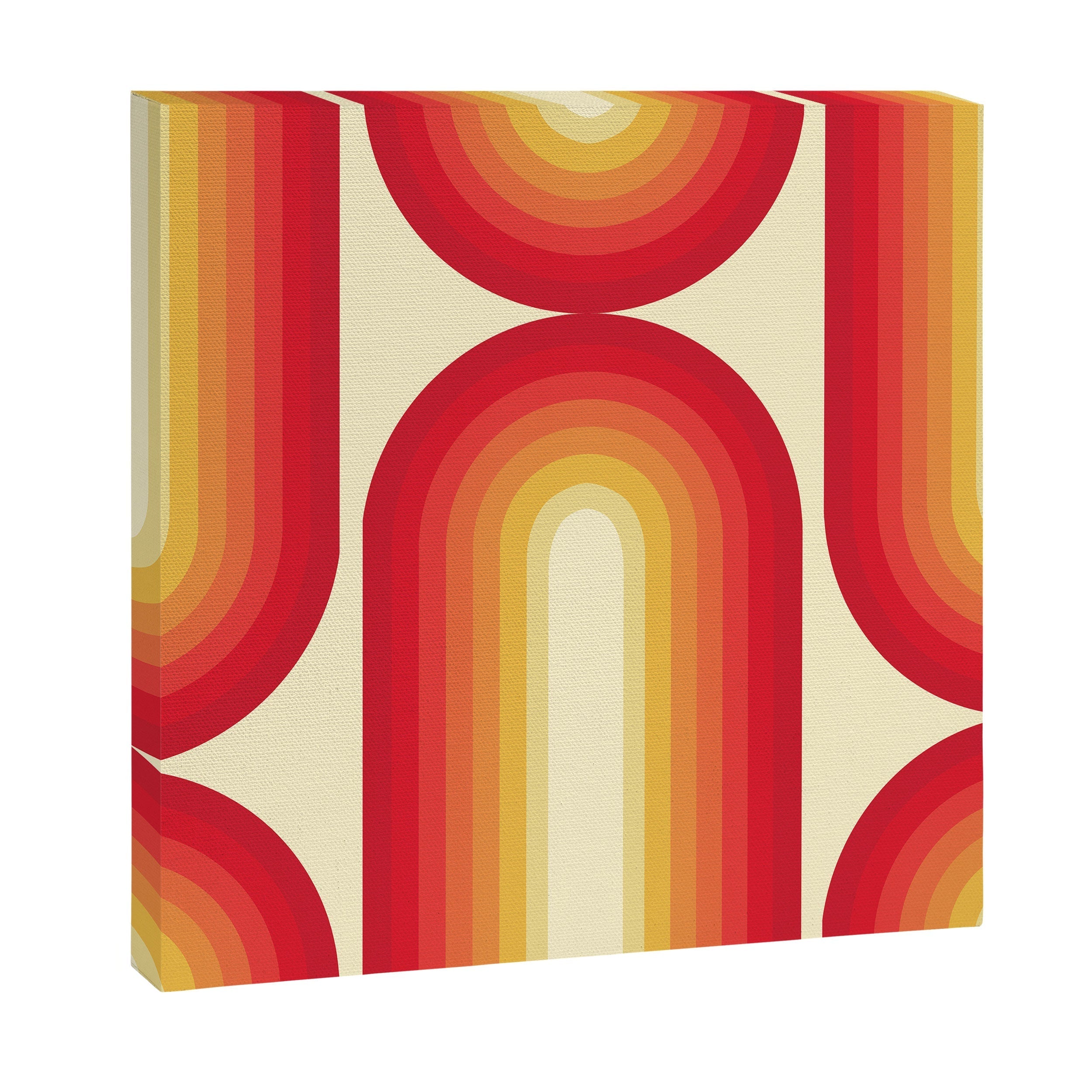 70s Retro Sun Canvas Print