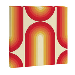 70s Retro Sun Canvas Print