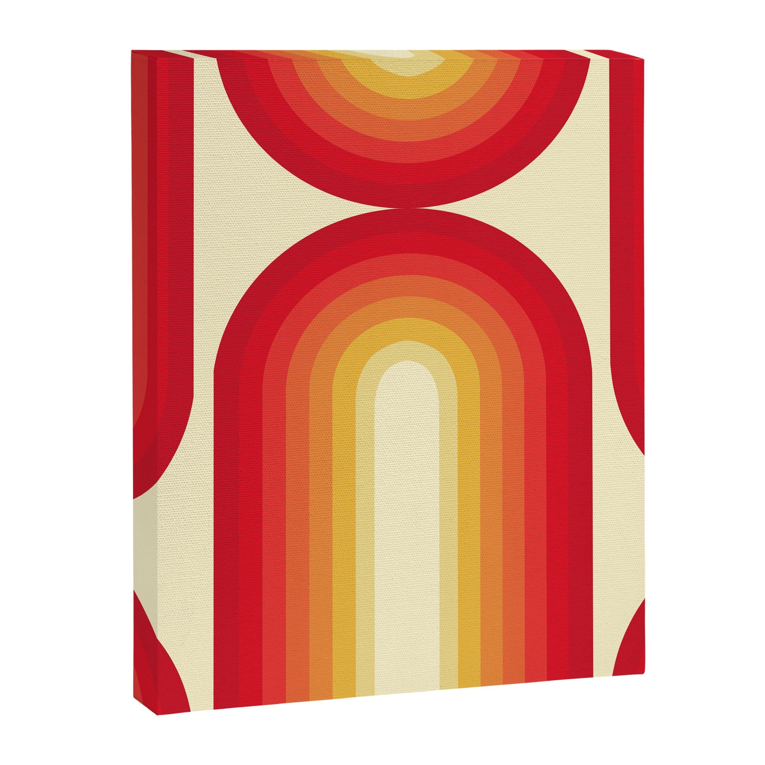 70s Retro Sun Canvas Print