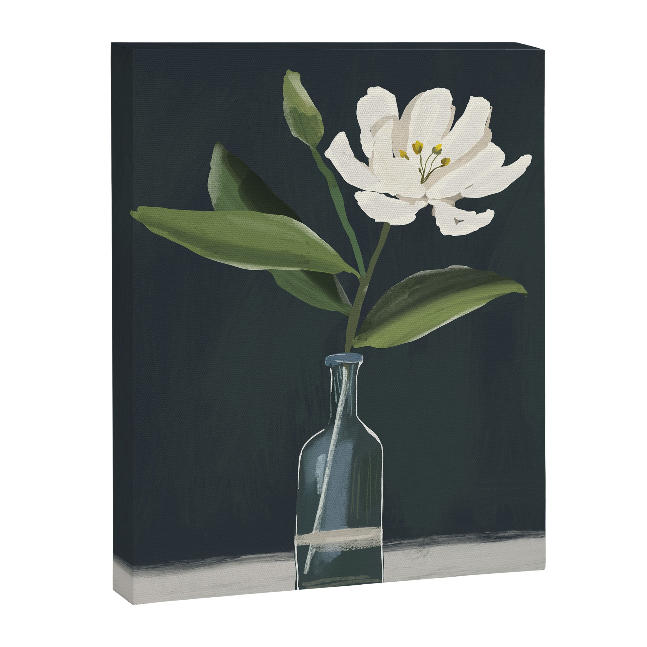 A flower in a vase Canvas Print