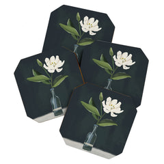 A flower in a vase Coaster