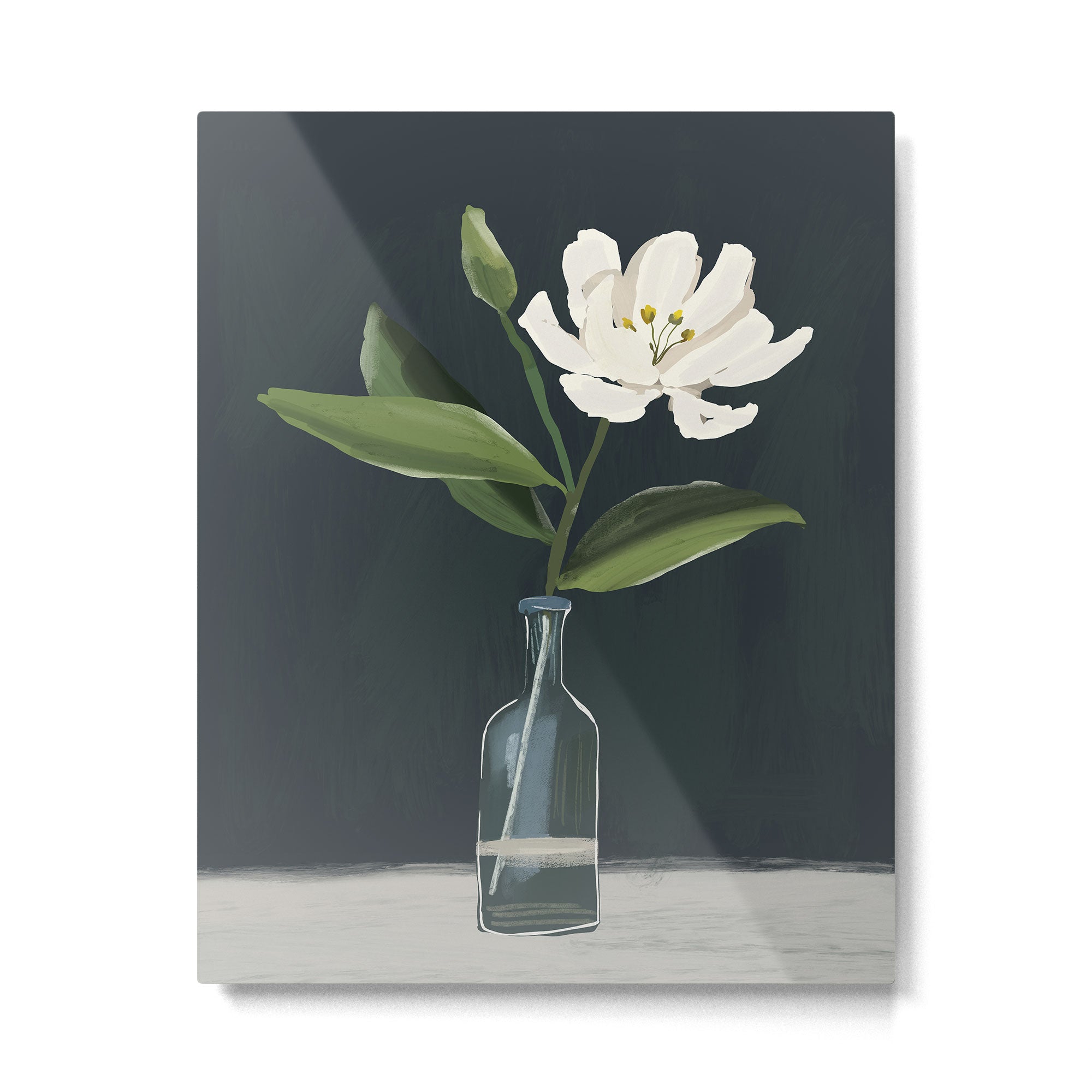 A flower in a vase Metal Print
