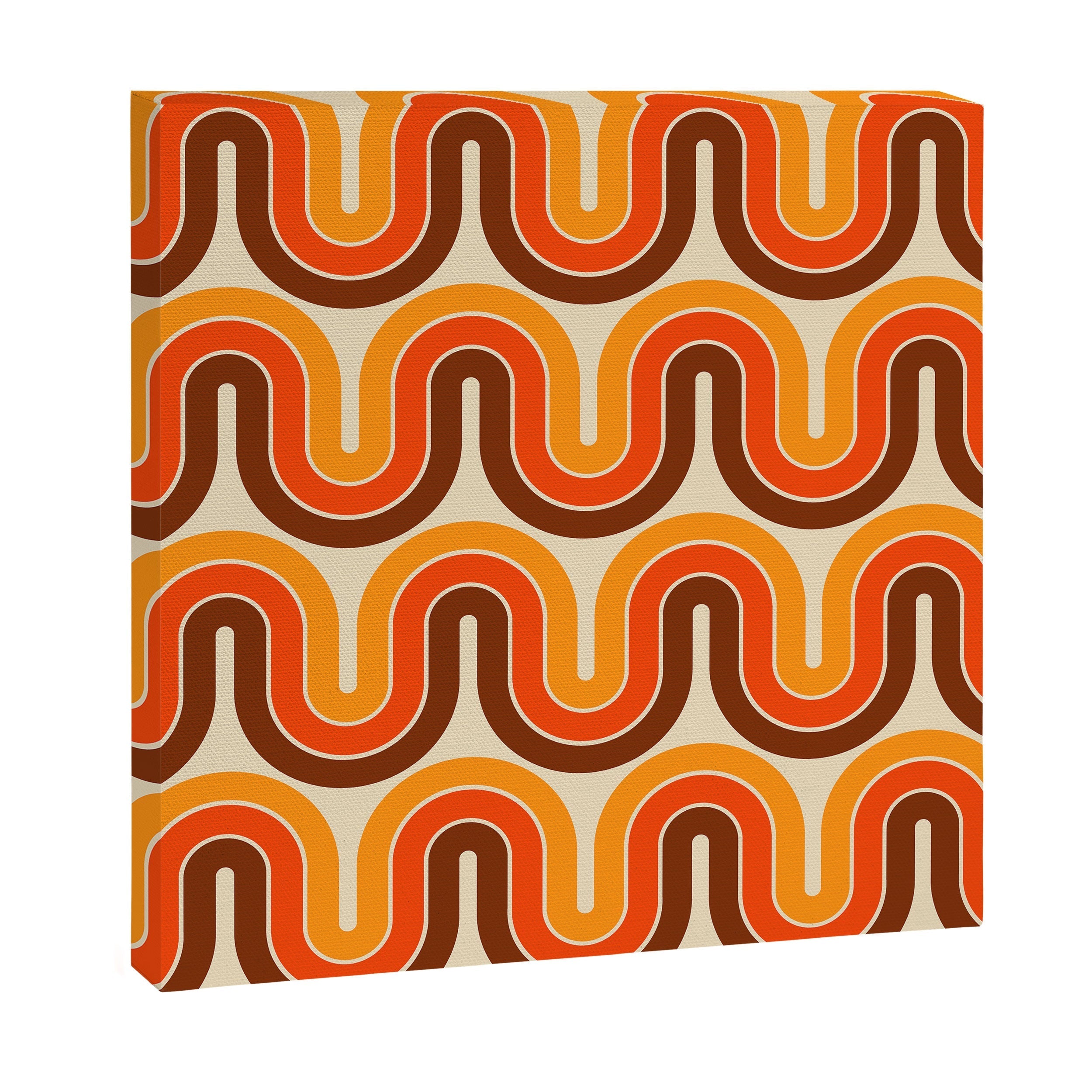70s Retro Vintage Style 821 Autumn Canvas Print