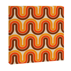 70s Retro Vintage Style 821 Autumn Canvas Print