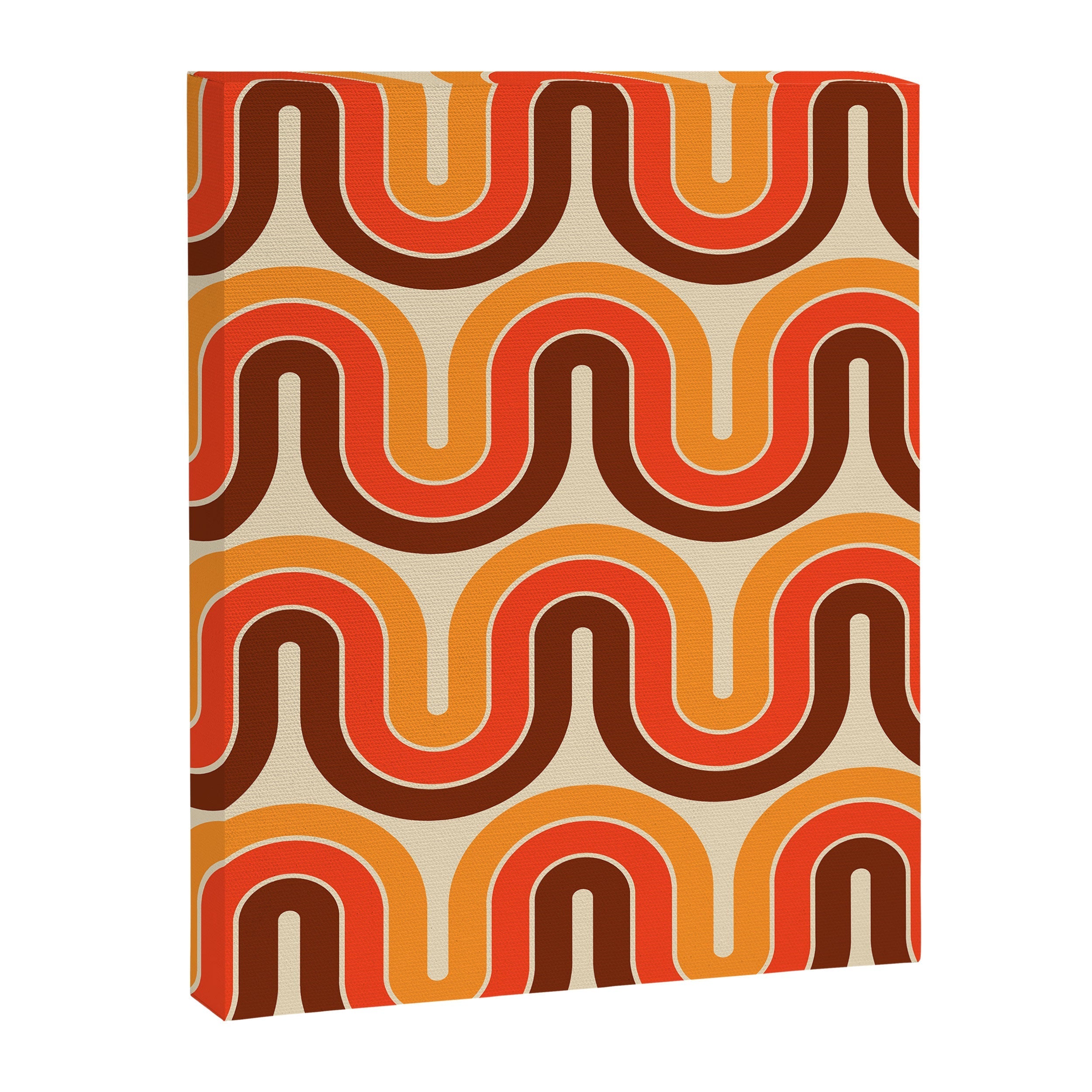 70s Retro Vintage Style 821 Autumn Canvas Print