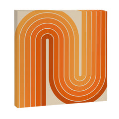 70s Retro Vintage Style Minimal Design 553 Canvas Print