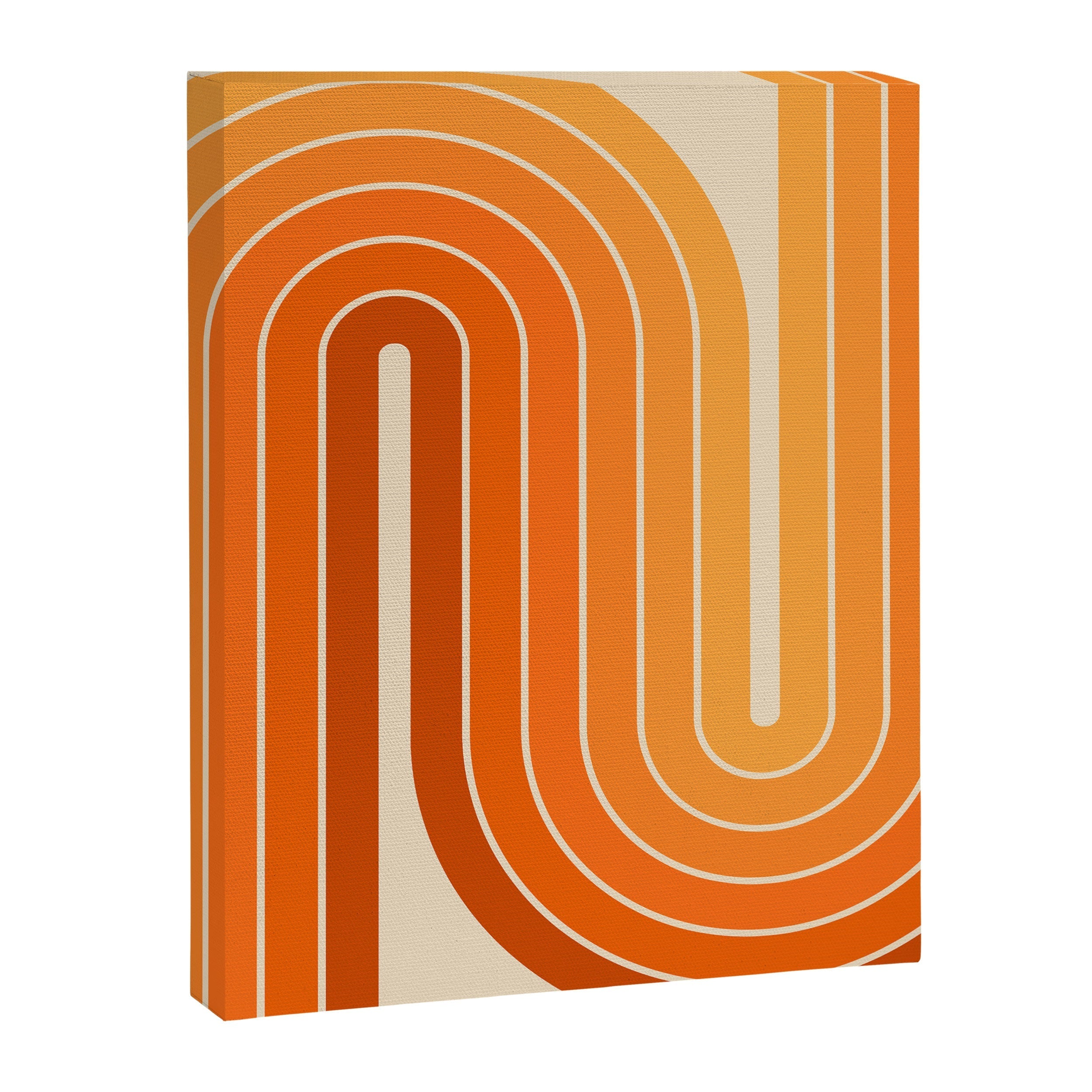 70s Retro Vintage Style Minimal Design 553 Canvas Print