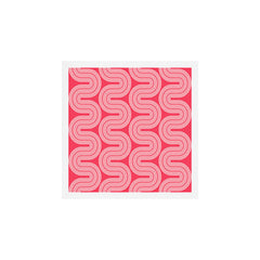 70s Throwback Wavy Stripes Pattern Art Print