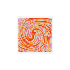 70s Retro Swirl Color Abstract Art Print