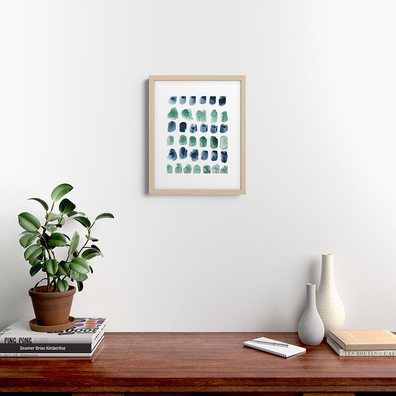 17  Minimalist Art 220419 Abstract Expressionism Watercolor Painting Valourine Design  Framed Art Print