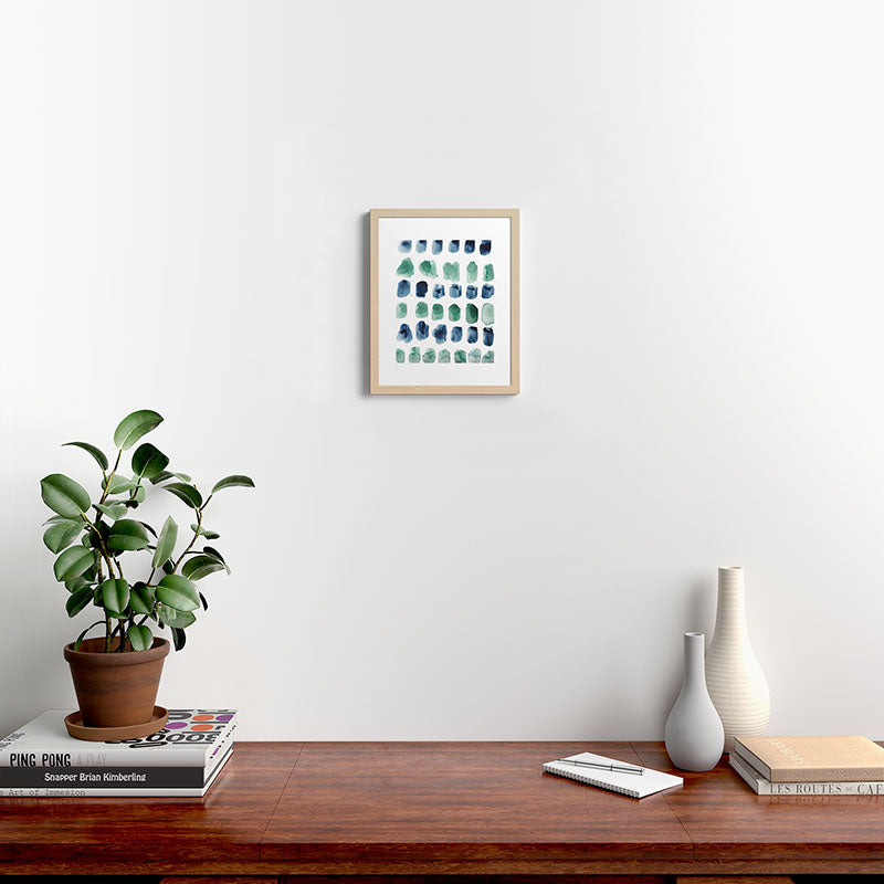 17  Minimalist Art 220419 Abstract Expressionism Watercolor Painting Valourine Design  Framed Art Print