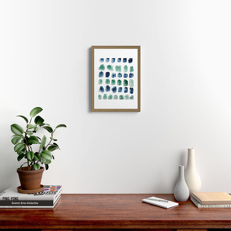17  Minimalist Art 220419 Abstract Expressionism Watercolor Painting Valourine Design  Framed Art Print
