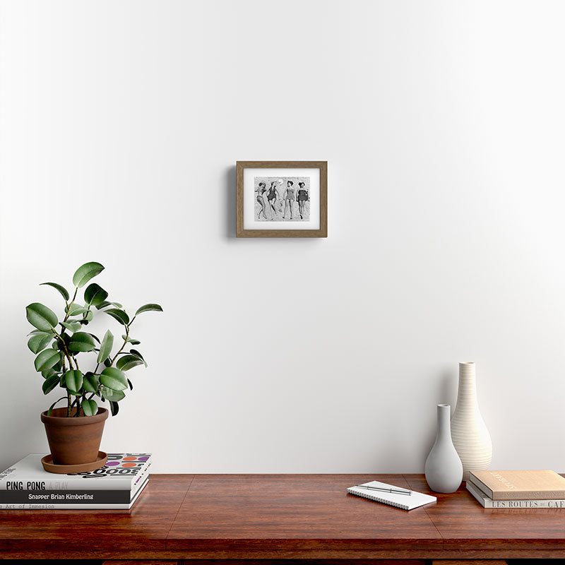 4 Girls Sunbathing Framed Art Print