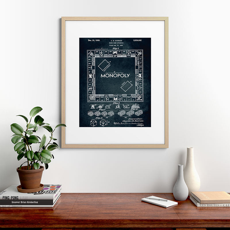 1935 - Board game apparatus (Monopoly) Framed Art Print