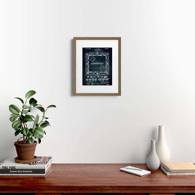 1935 - Board game apparatus (Monopoly) Framed Art Print