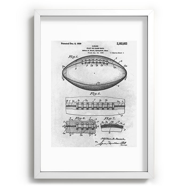 1938 Football Framed Art Print