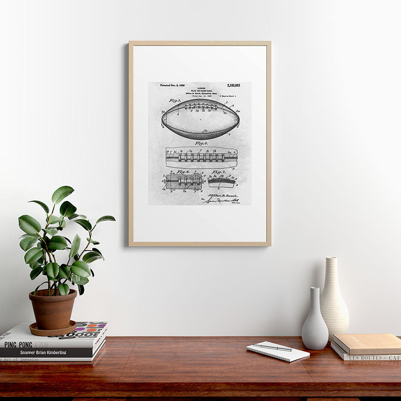 1938 Football Framed Art Print