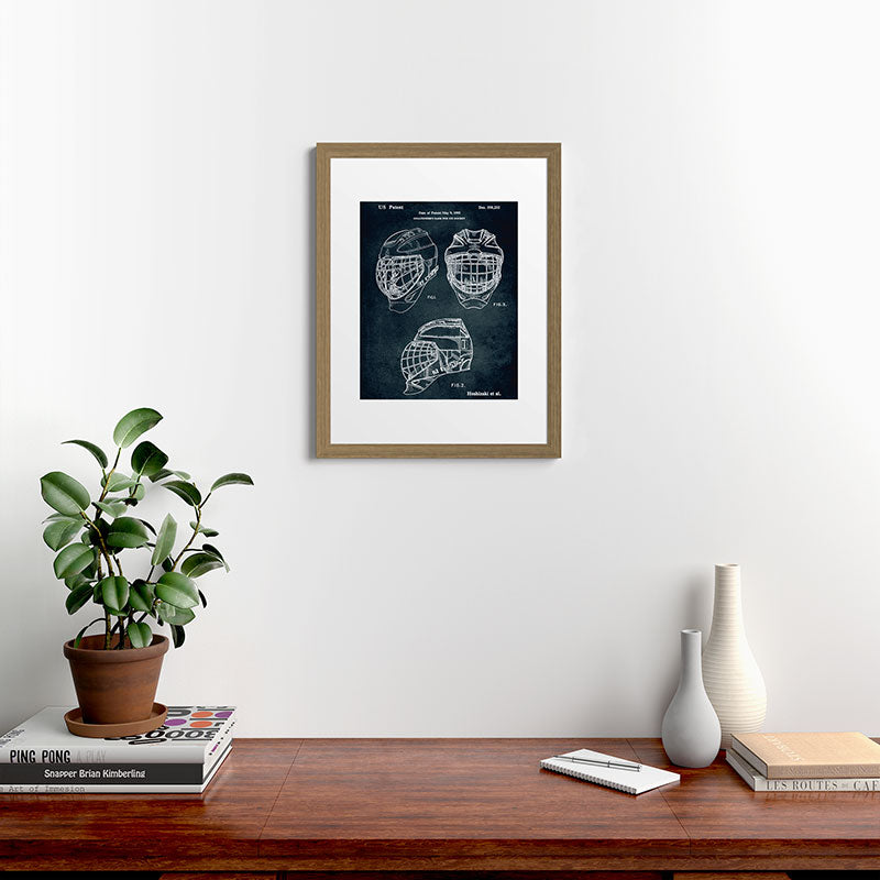 1995 - Goaldtender's mask for ice hockey Framed Art Print