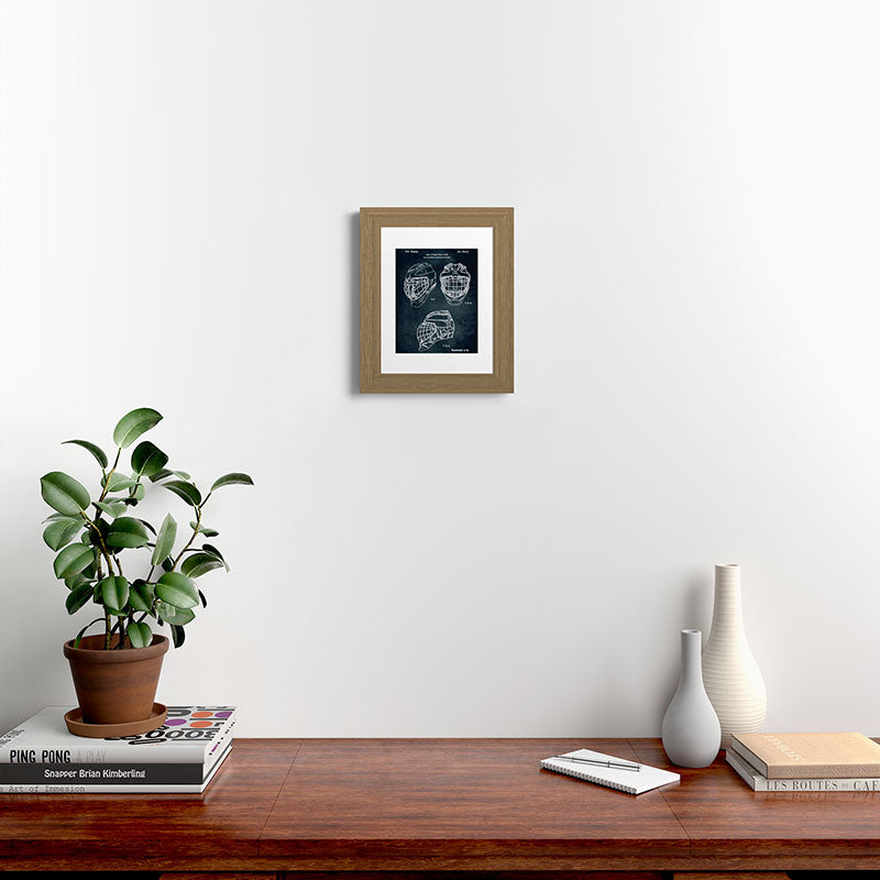 1995 - Goaldtender's mask for ice hockey Framed Art Print