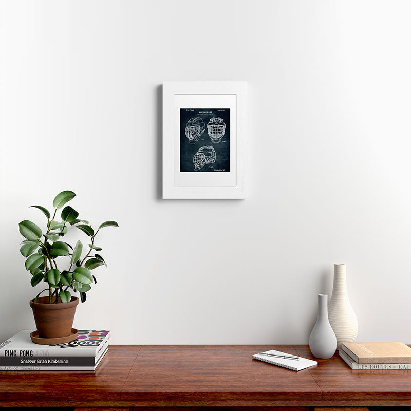 1995 - Goaldtender's mask for ice hockey Framed Art Print